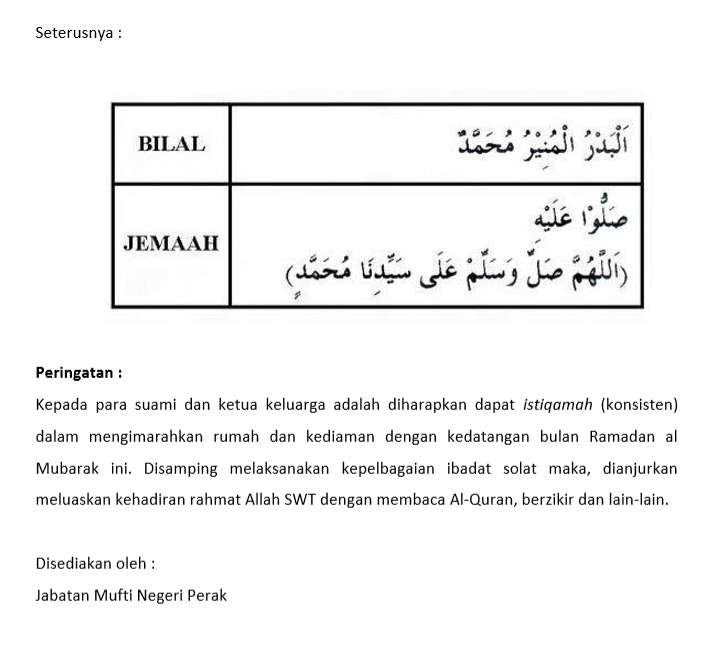 Terawih dirumah 19