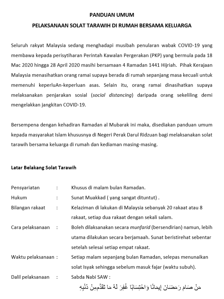 Terawih dirumah 2