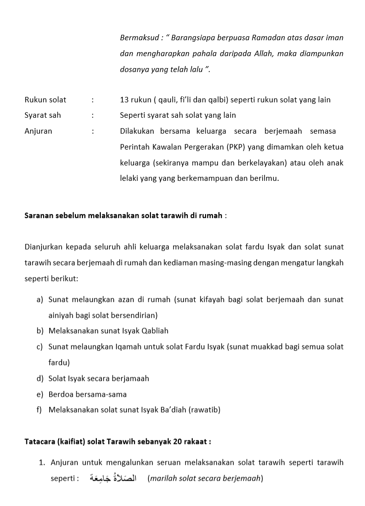 Terawih dirumah 3