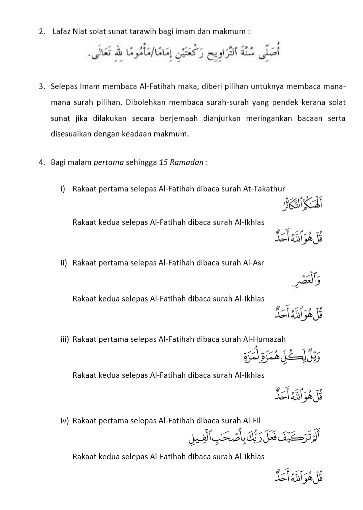 Terawih dirumah 4