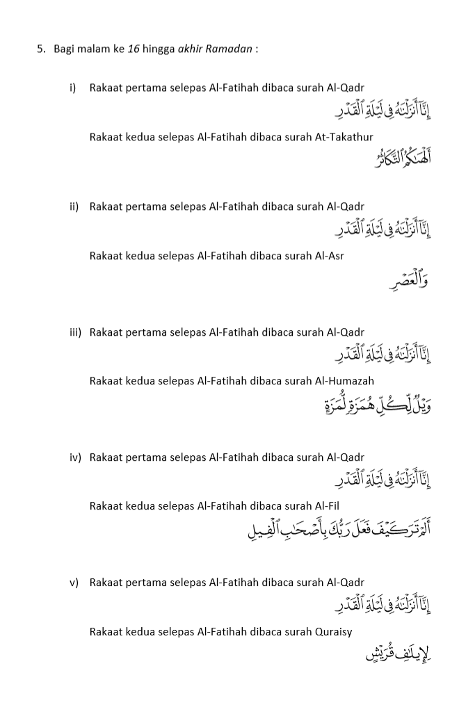 Terawih dirumah 6