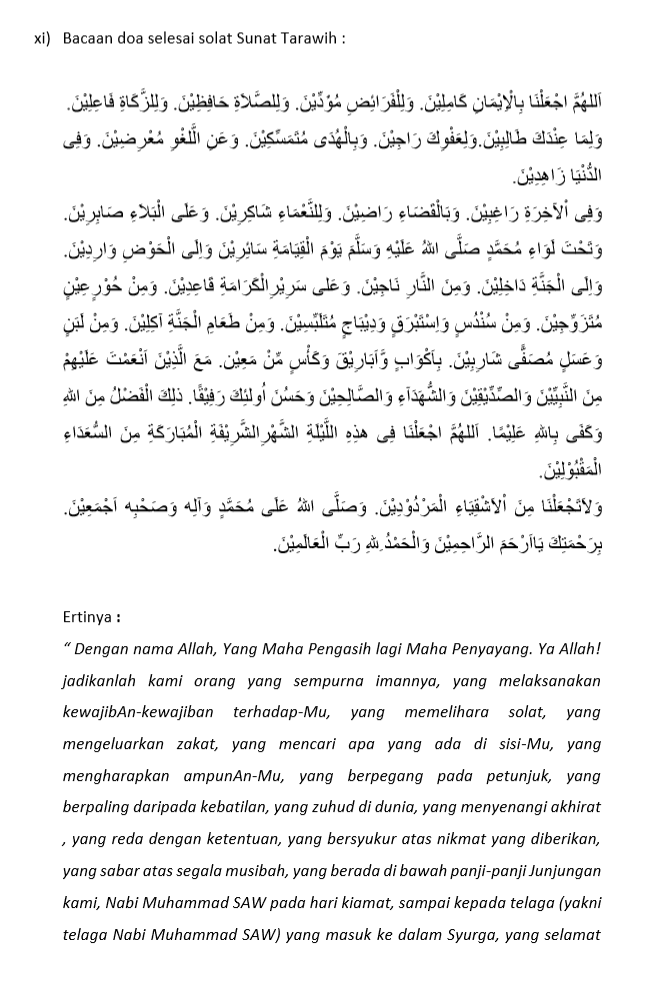 Terawih dirumah 8