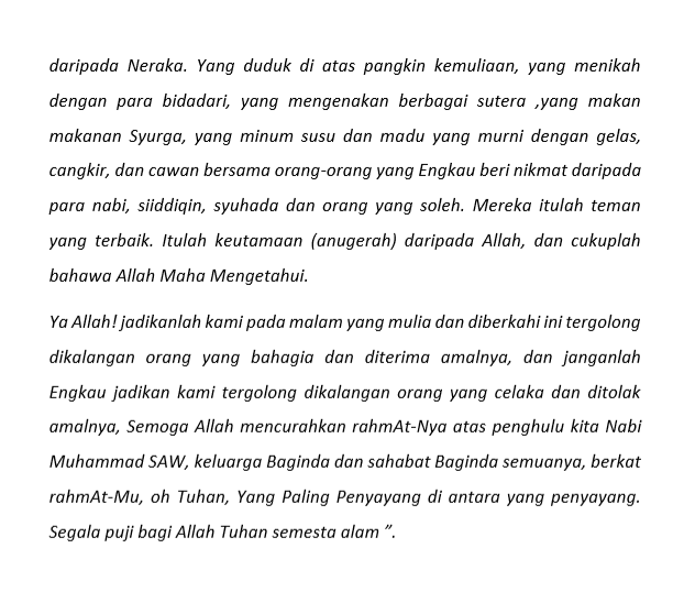 Terawih dirumah 9
